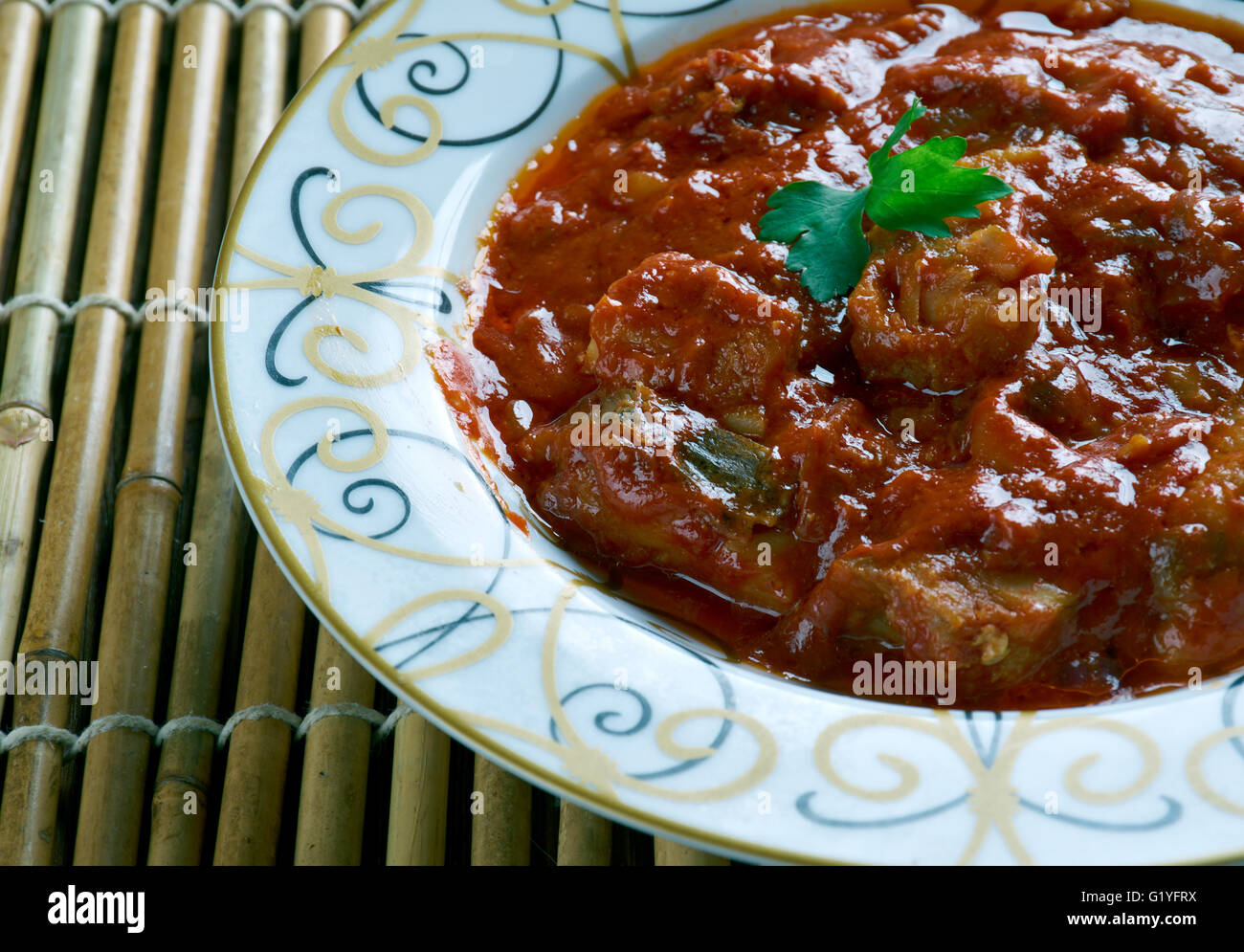 Samkeh Tagine Lebanese Fish Tagine Stock Photo Alamy