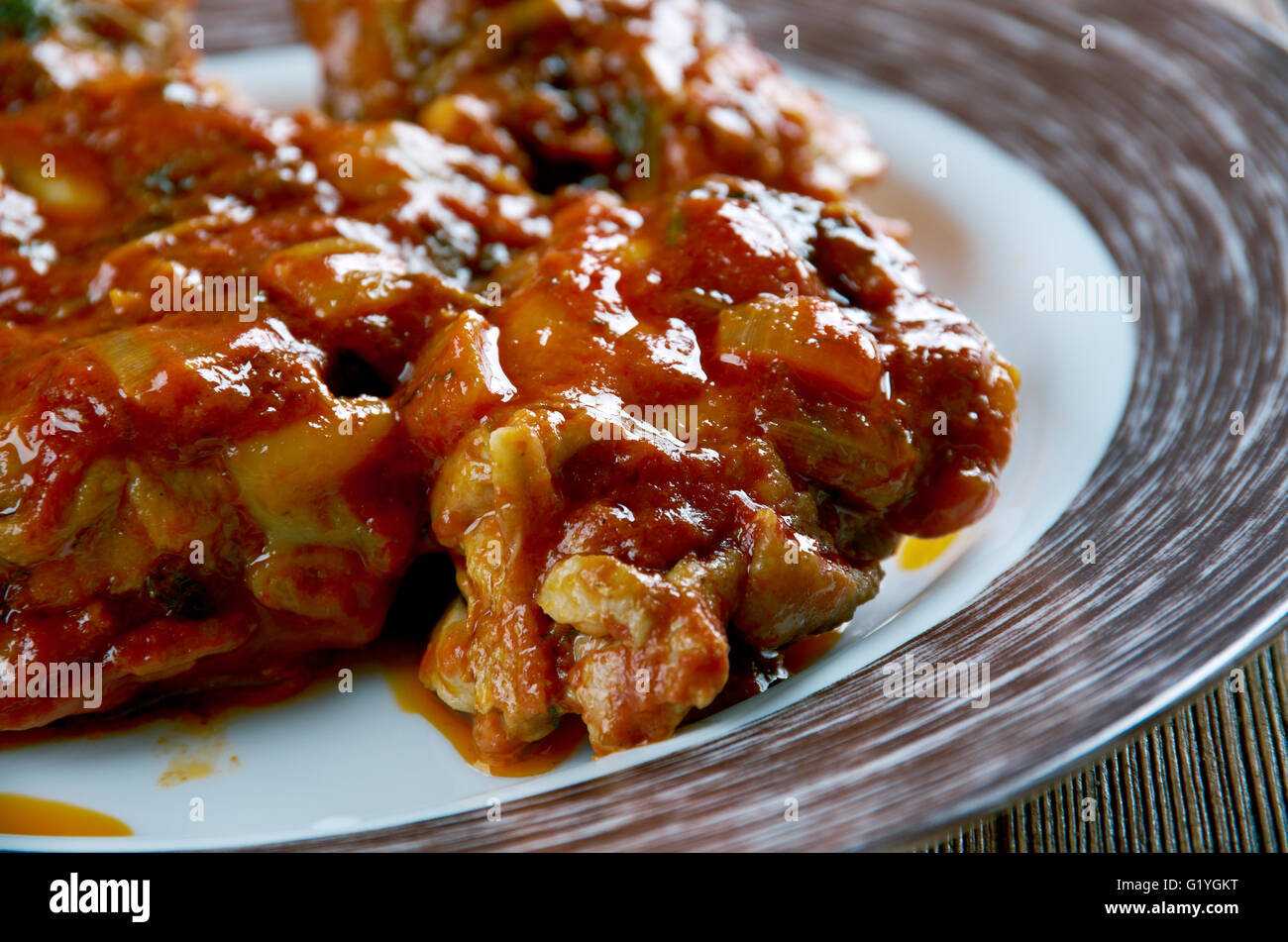 Peruvian adobo chicken. Latin American cuisine Stock Photo