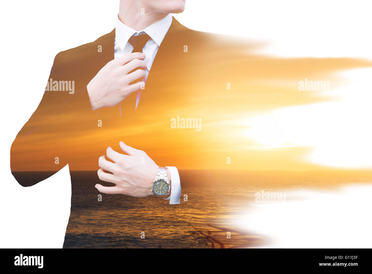 Double exposure portrait hi-res stock photography and images - Alamy