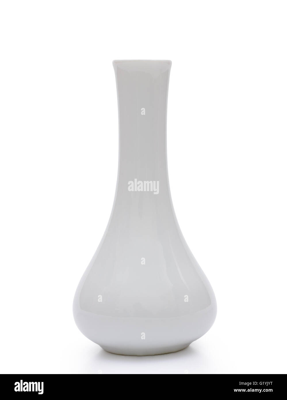 White vase isolated on a white background Stock Photo - Alamy
