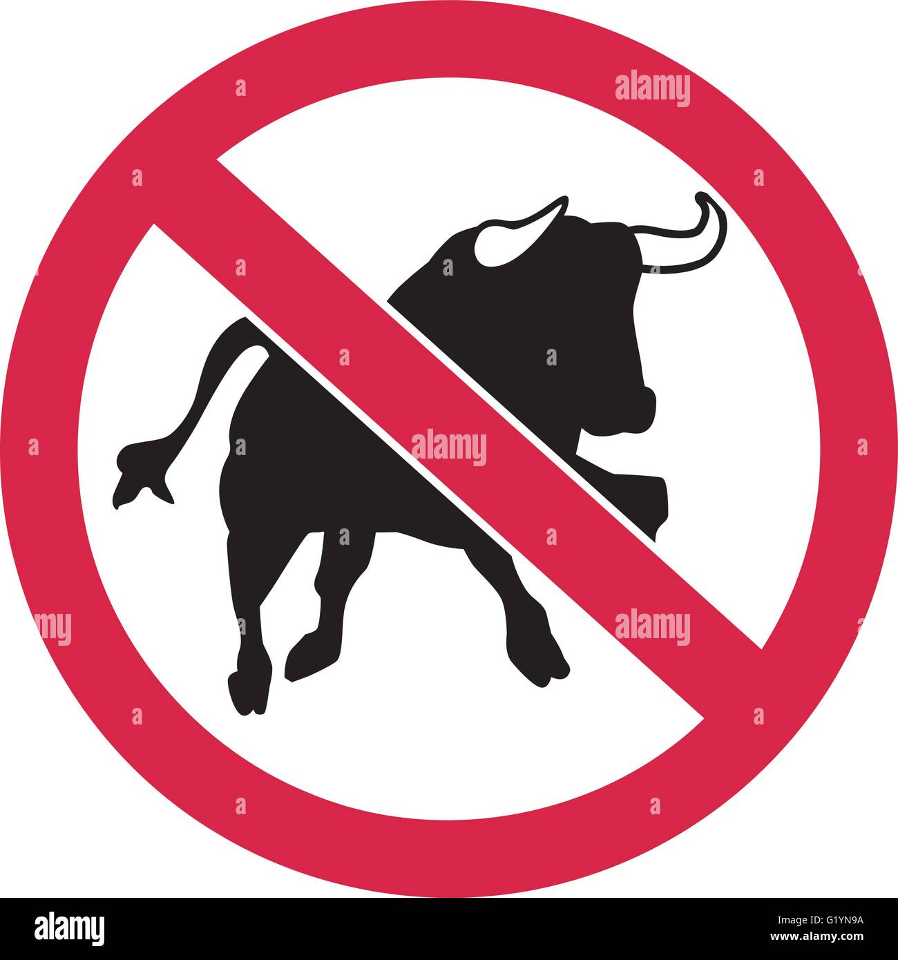 No bull Stock Vector Images Alamy