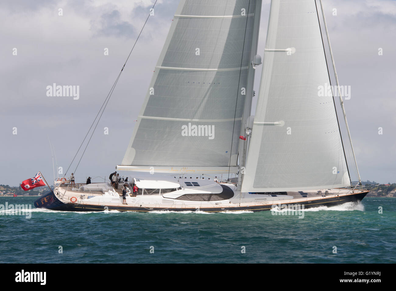 Janice of Wyoming 39.70m  Sailing yacht built by Alloy Yachts and launched in 2005. Designed by Dubois Naval Architects Stock Photo