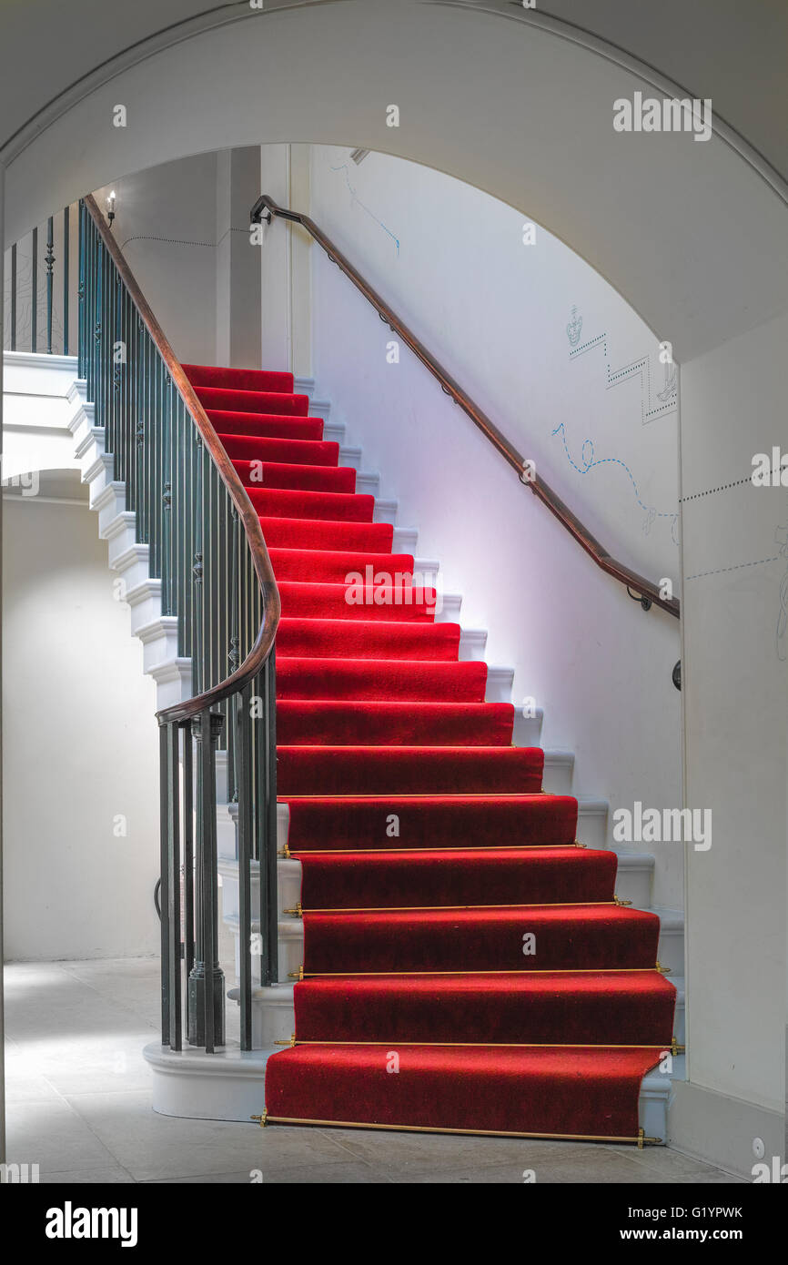 staircase at Kensington royal palace, London. Stock Photo