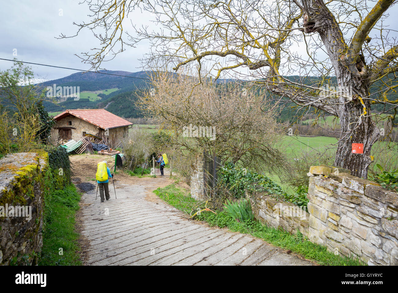 Camino de Santiago pilgrimage journey from St Jean Pied de Port, France