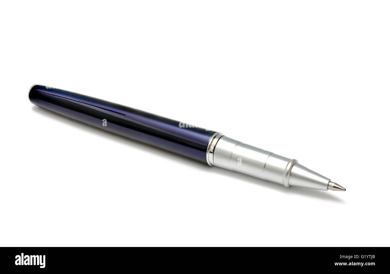 Ballpoint pen on white background Stock Photo