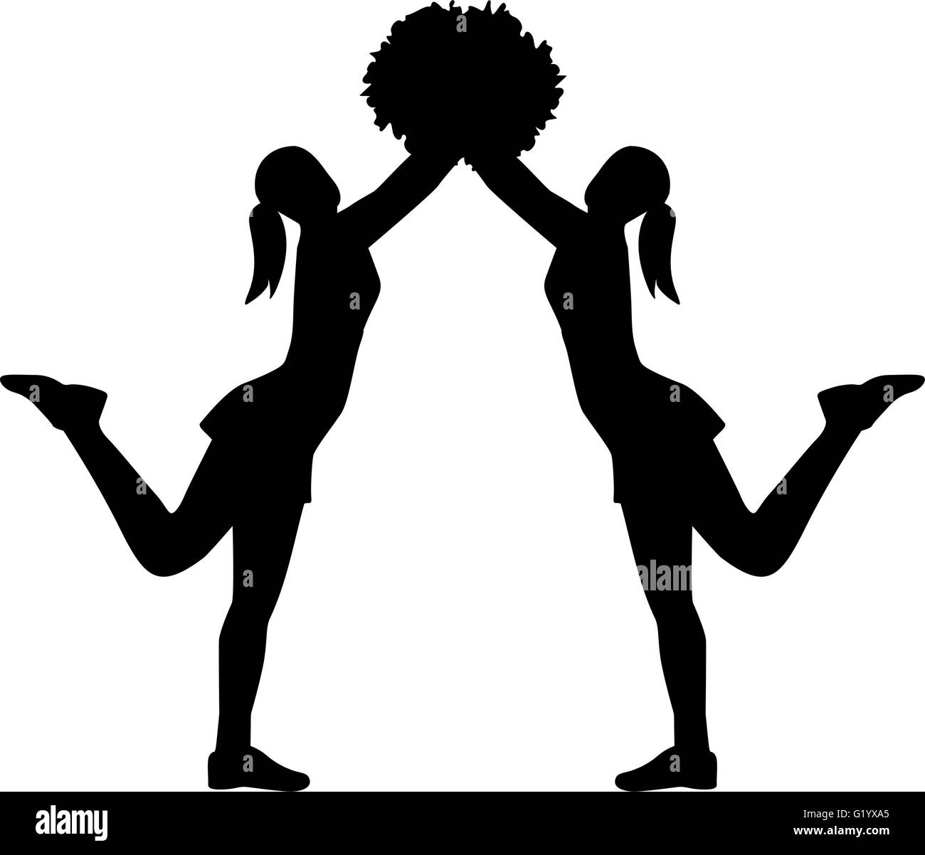 Cheerleader dancing Black and White Stock Photos & Images Alamy