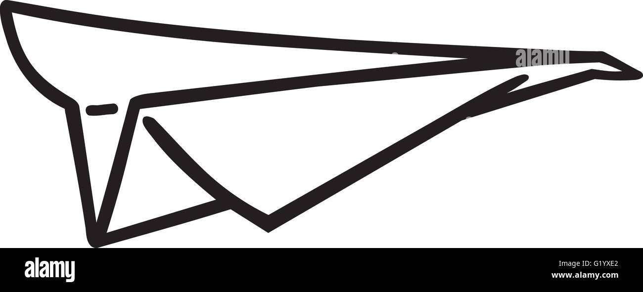 Paper airplane Stock Vector