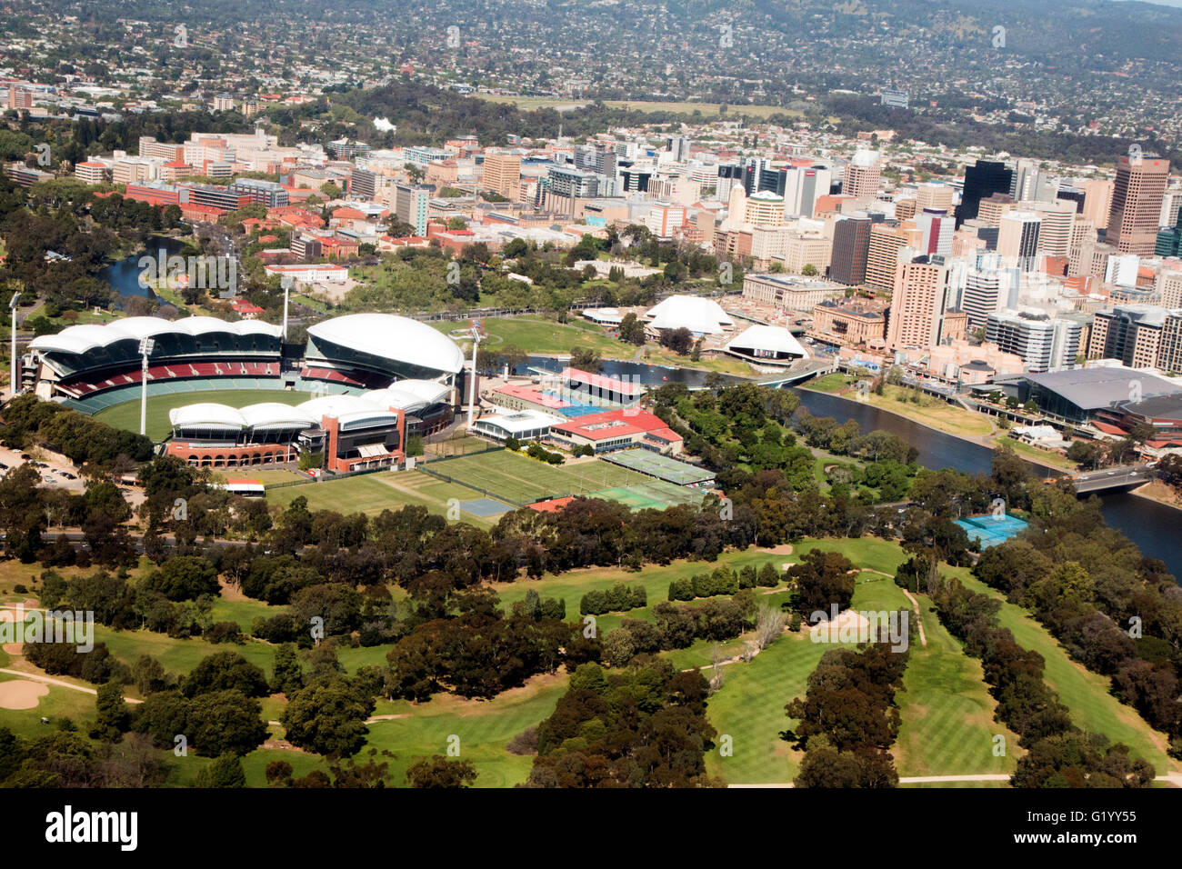 Aerial adelaide australia park hi-res stock photography and images - Alamy