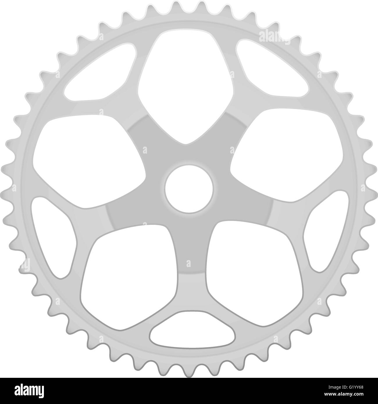 Bike gear on a white background. Vector illustration Stock Vector Image