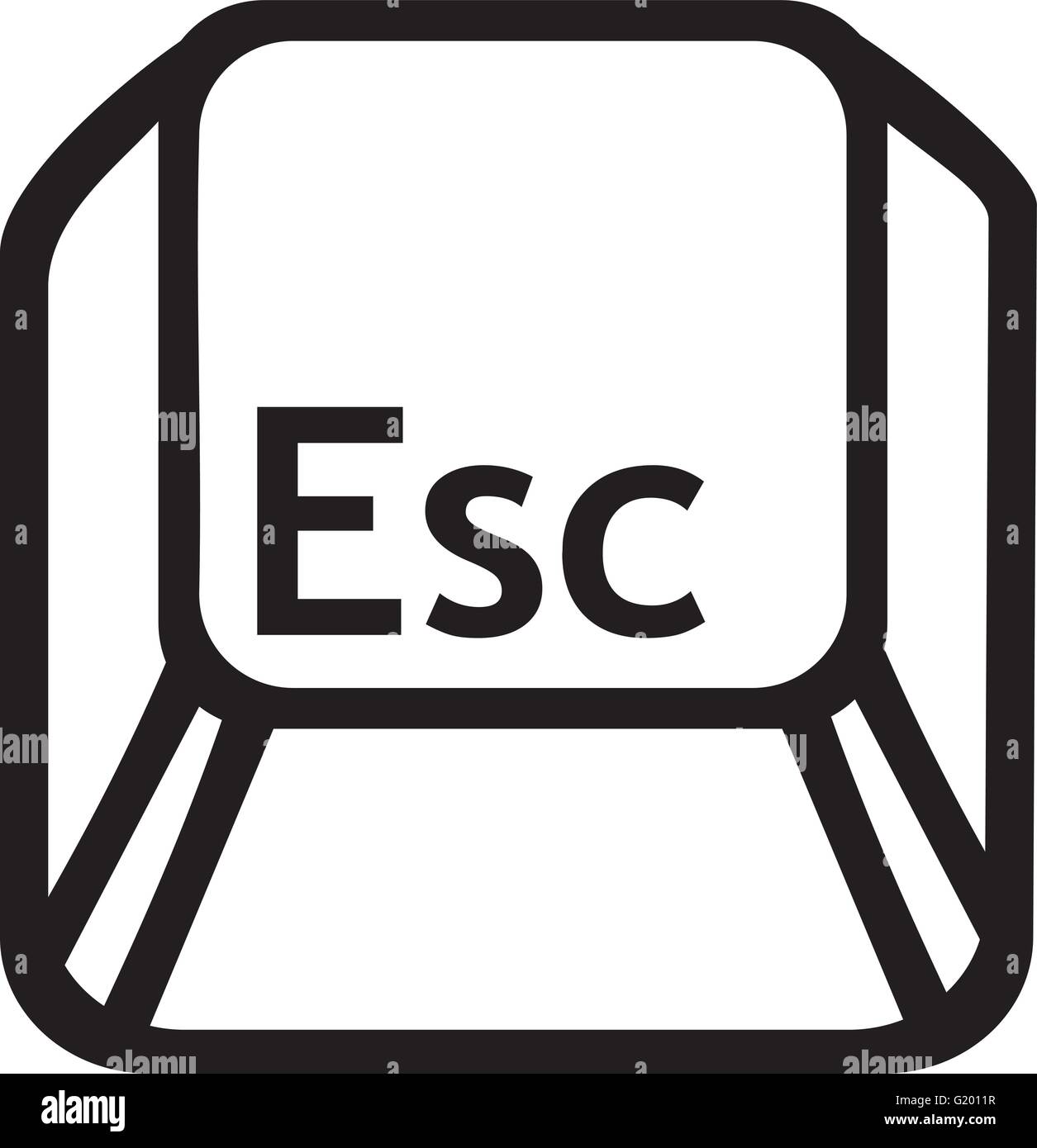 Escape keyboard computer esc Stock Vector Images Alamy