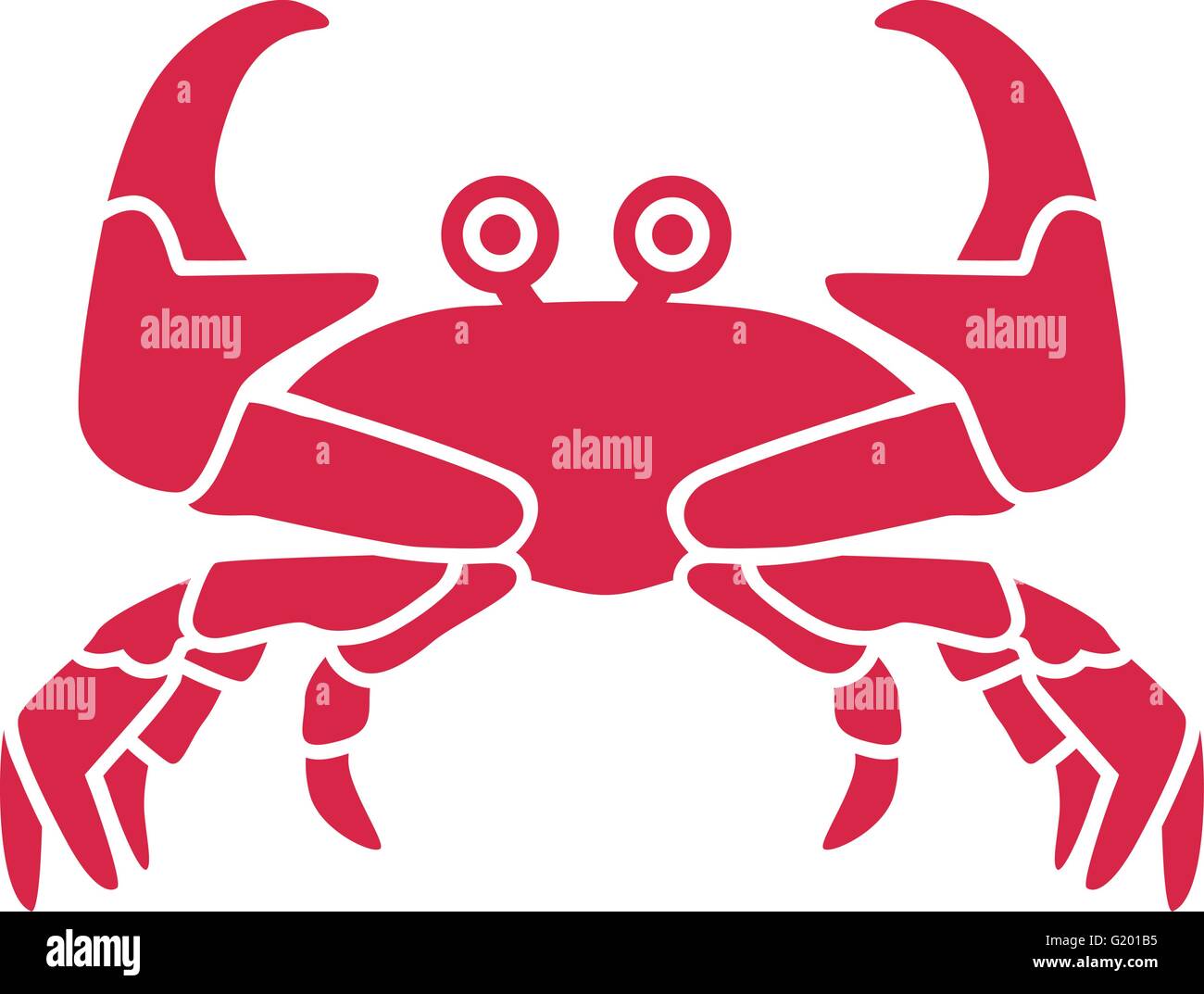 Red crab beach Stock Vector Images Alamy
