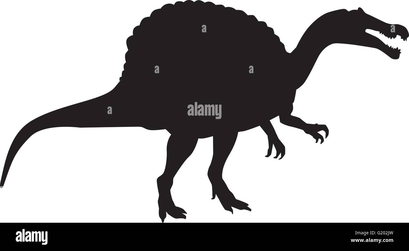 Spinosaurus silhouette Stock Vector Images - Alamy
