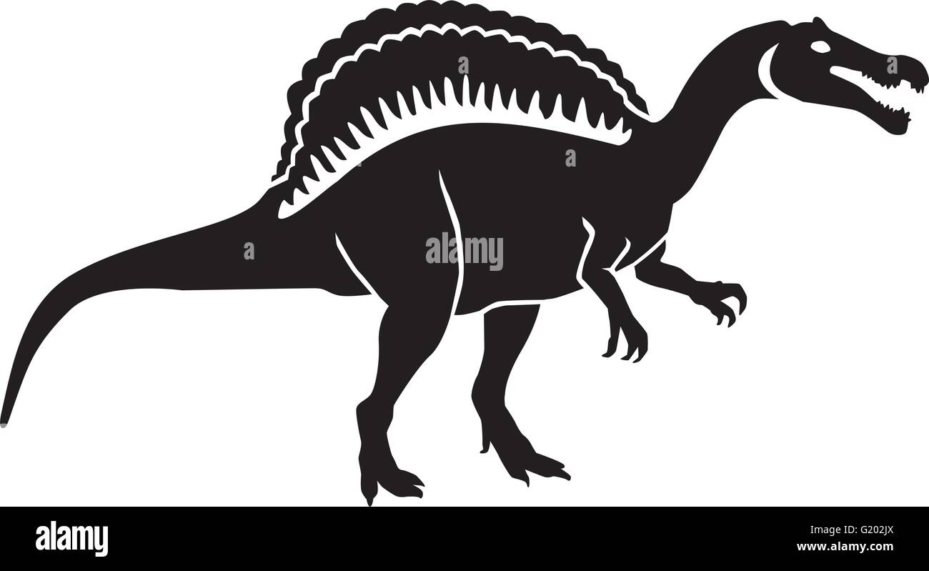 Spinosaurus silhouette Stock Vector Images - Alamy