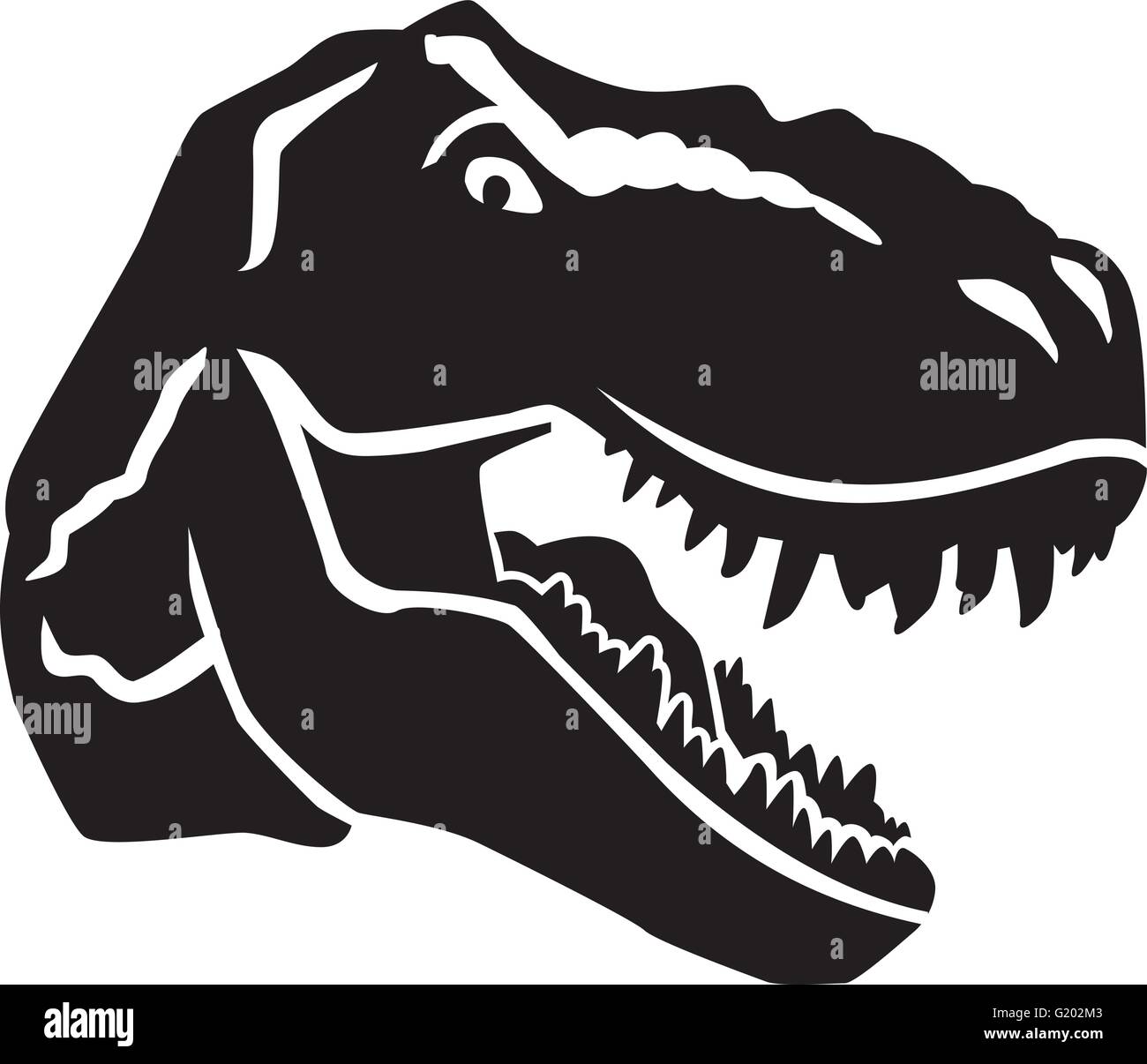 Angry tyrannosaurus head Stock Vector Image & Art - Alamy