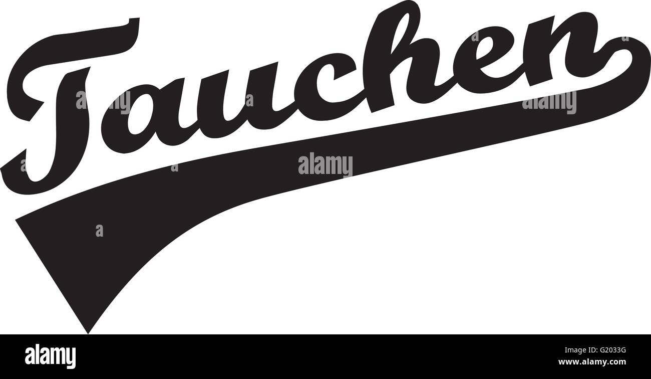 Diving german word Stock Vector Image & Art Alamy