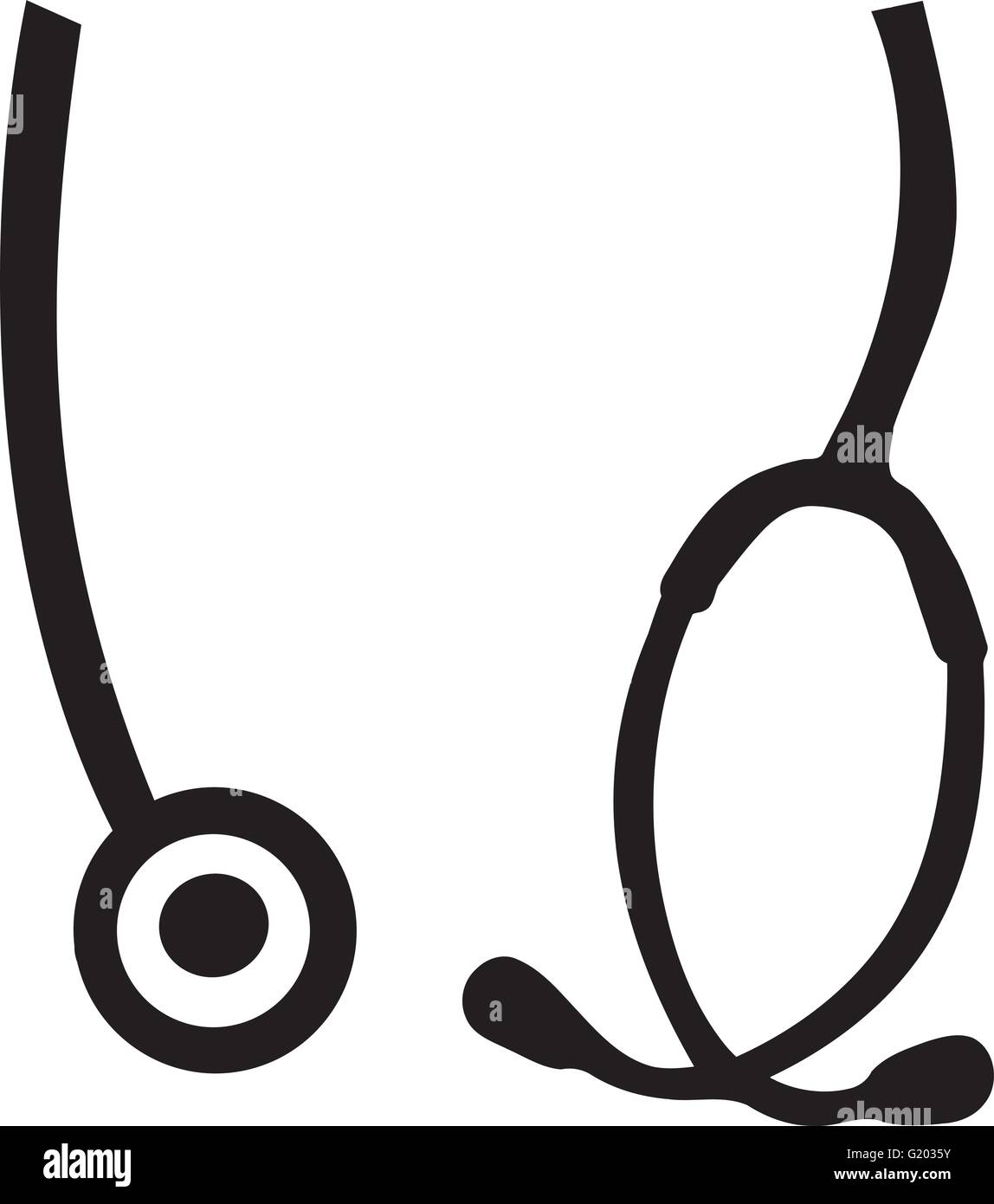 Stethoscope around the neck Stock Vector Image & Art Alamy