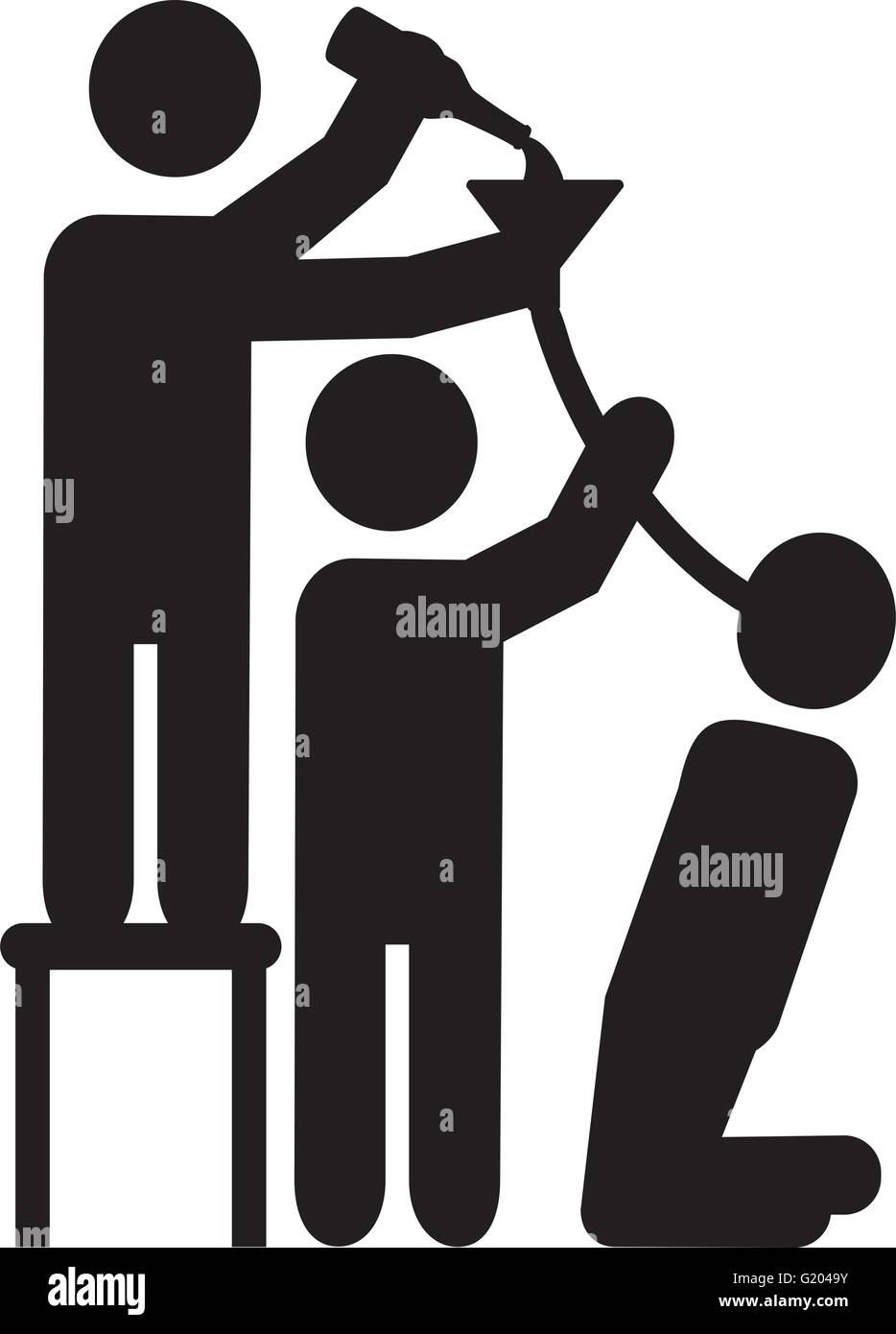 Drinking beer bong Stock Vector Image & Art Alamy