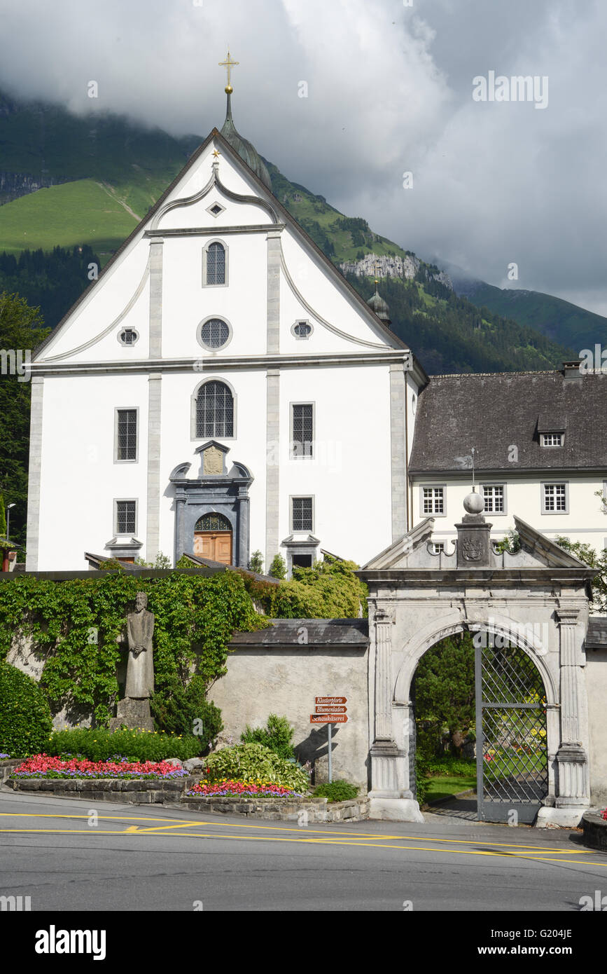 The convent of Engelberg on the Swiss alps Stock Photo - Alamy