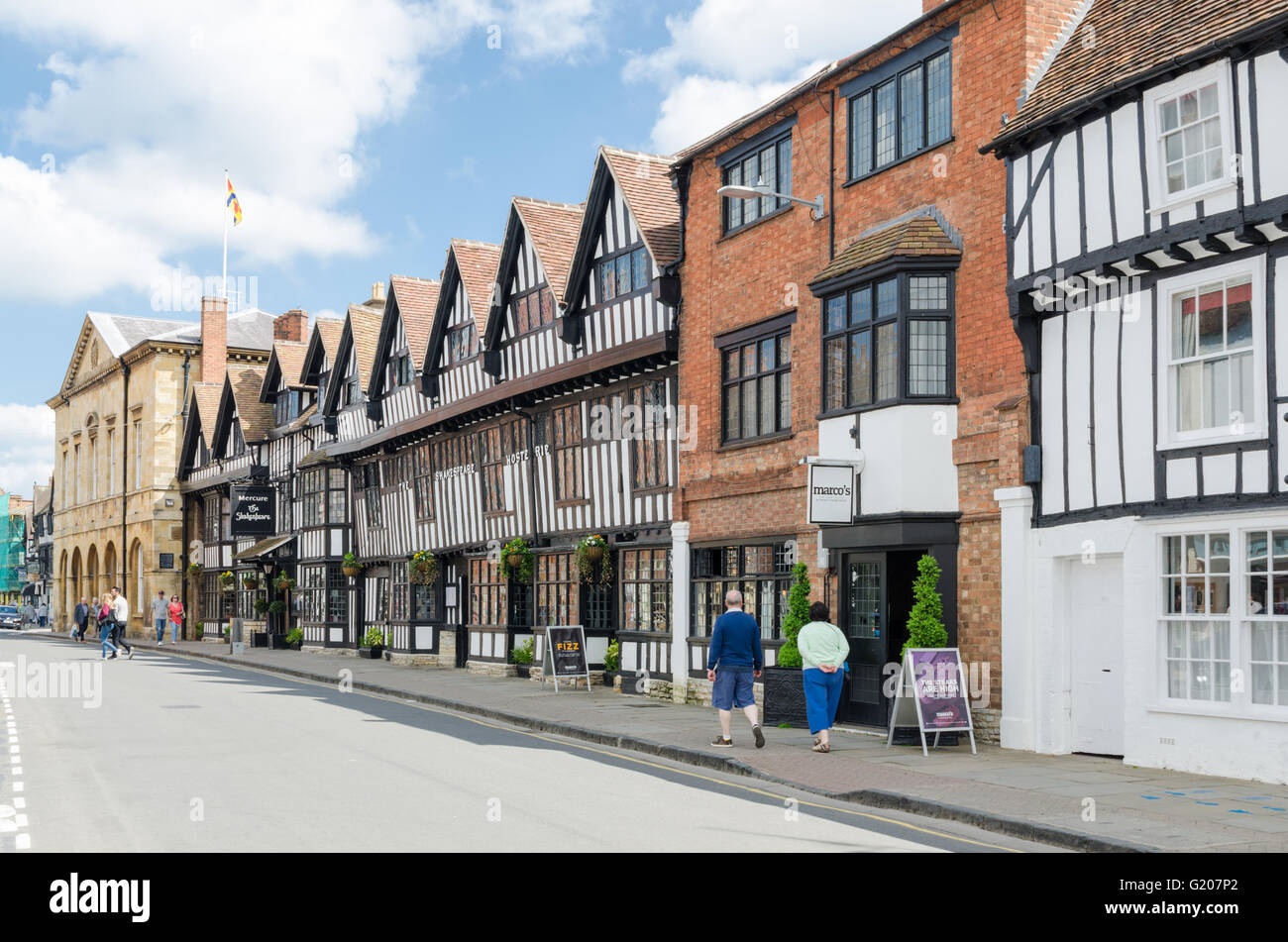 Chapel Street in StratforduponAvon which includes the Mercure Hotel