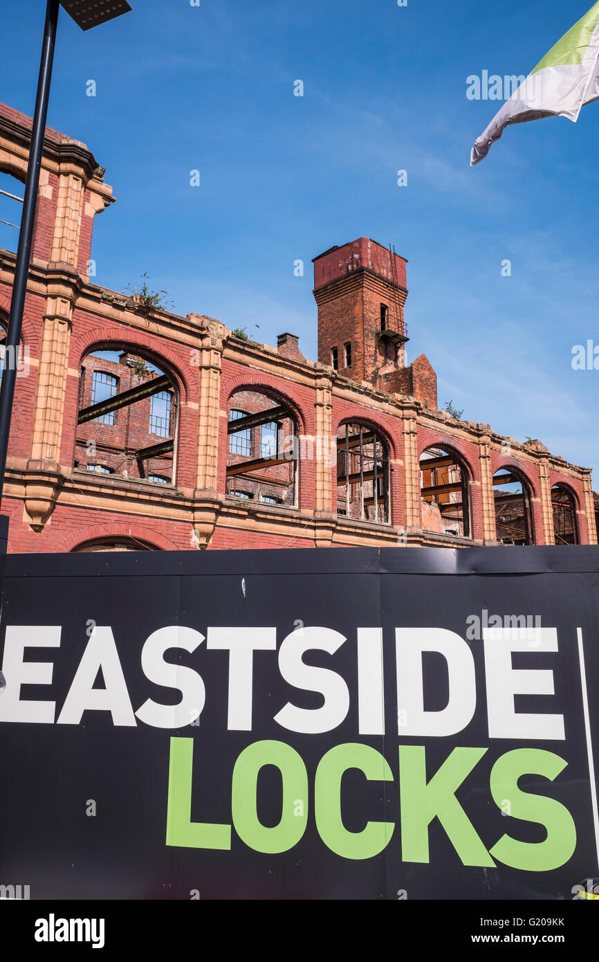 Eastside Locks development, Birmingham, West Midlands, England, U.K. Stock Photo