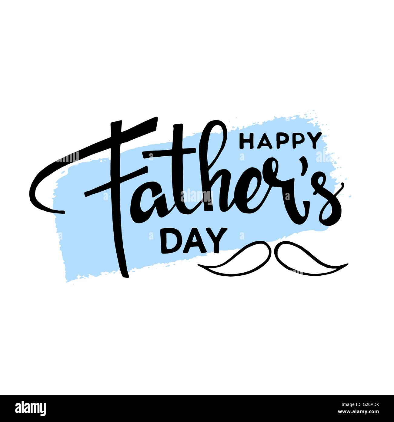 Happy fathers day. Handwritten lettering. Modern Calligraphy ...