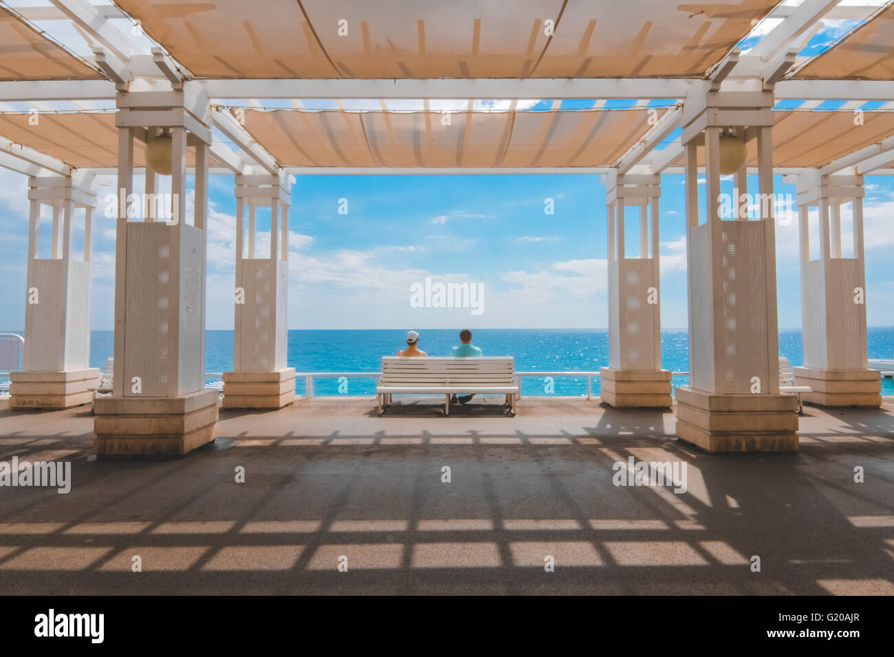 Promenade by the sea Stock Photo - Alamy