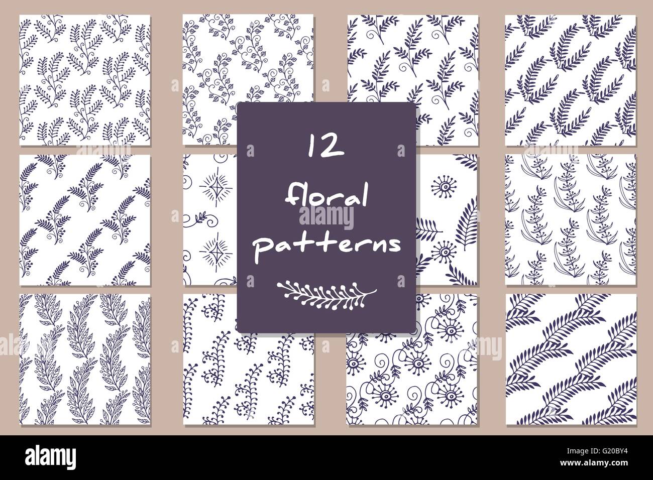 seamless floral pattern Stock Vector Image & Art - Alamy