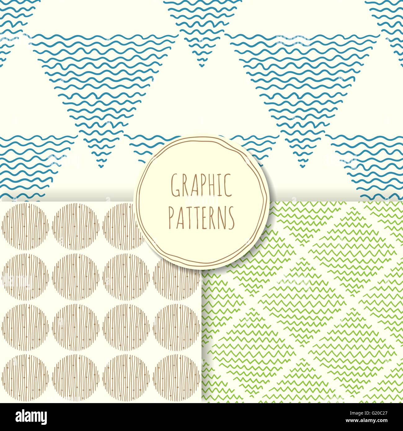 Vector seamless geometric patterns Stock Vector Image & Art - Alamy