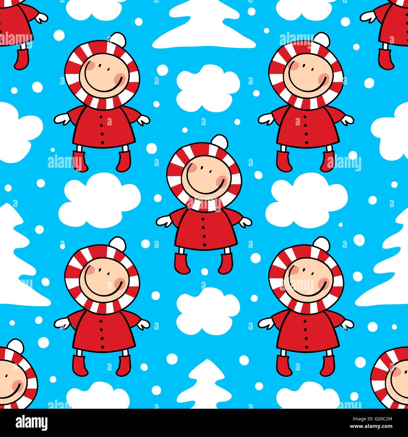 seamless pattern with of children Stock Vector Image & Art - Alamy