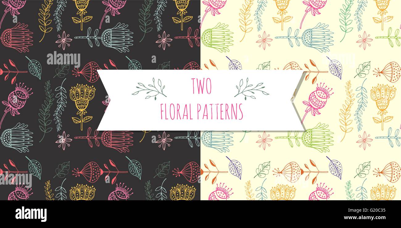 seamless floral pattern Stock Vector Image & Art - Alamy