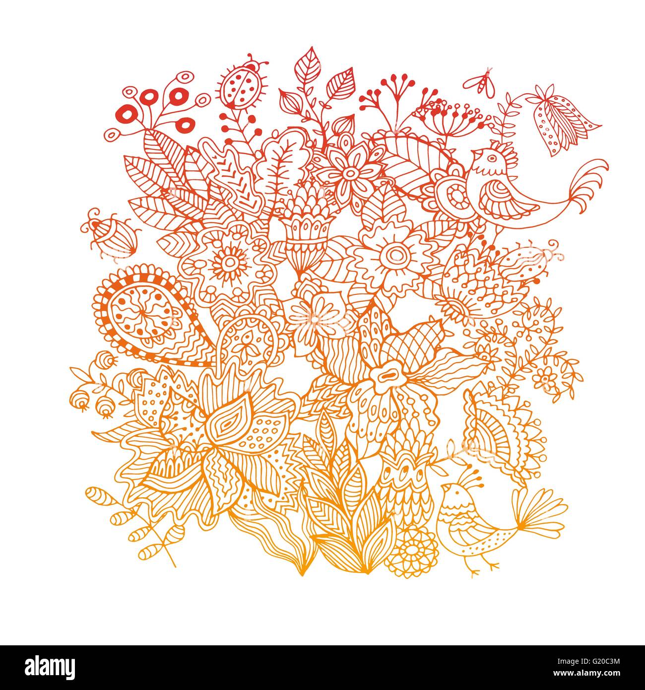 seamless floral pattern Stock Vector Image & Art - Alamy