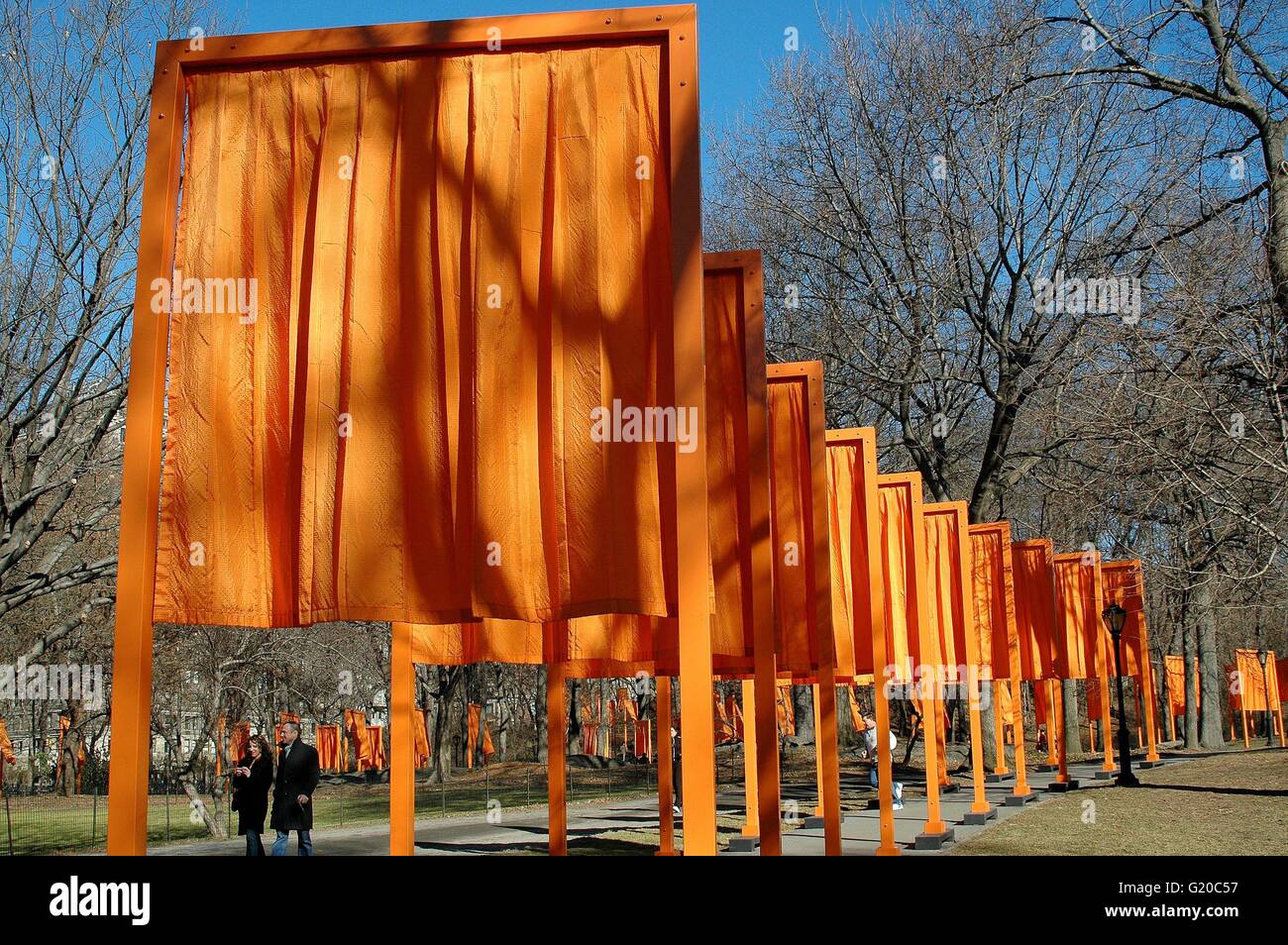 New York City Christo's public art installation The Gates in Central