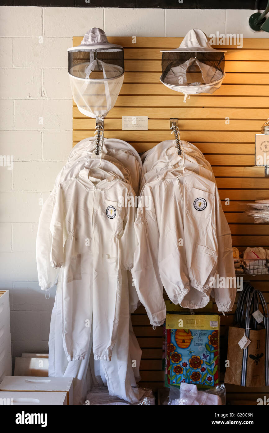 Beekeeping supplies at the Carolina Honey Bee company store in Travelers Rest near Greenville