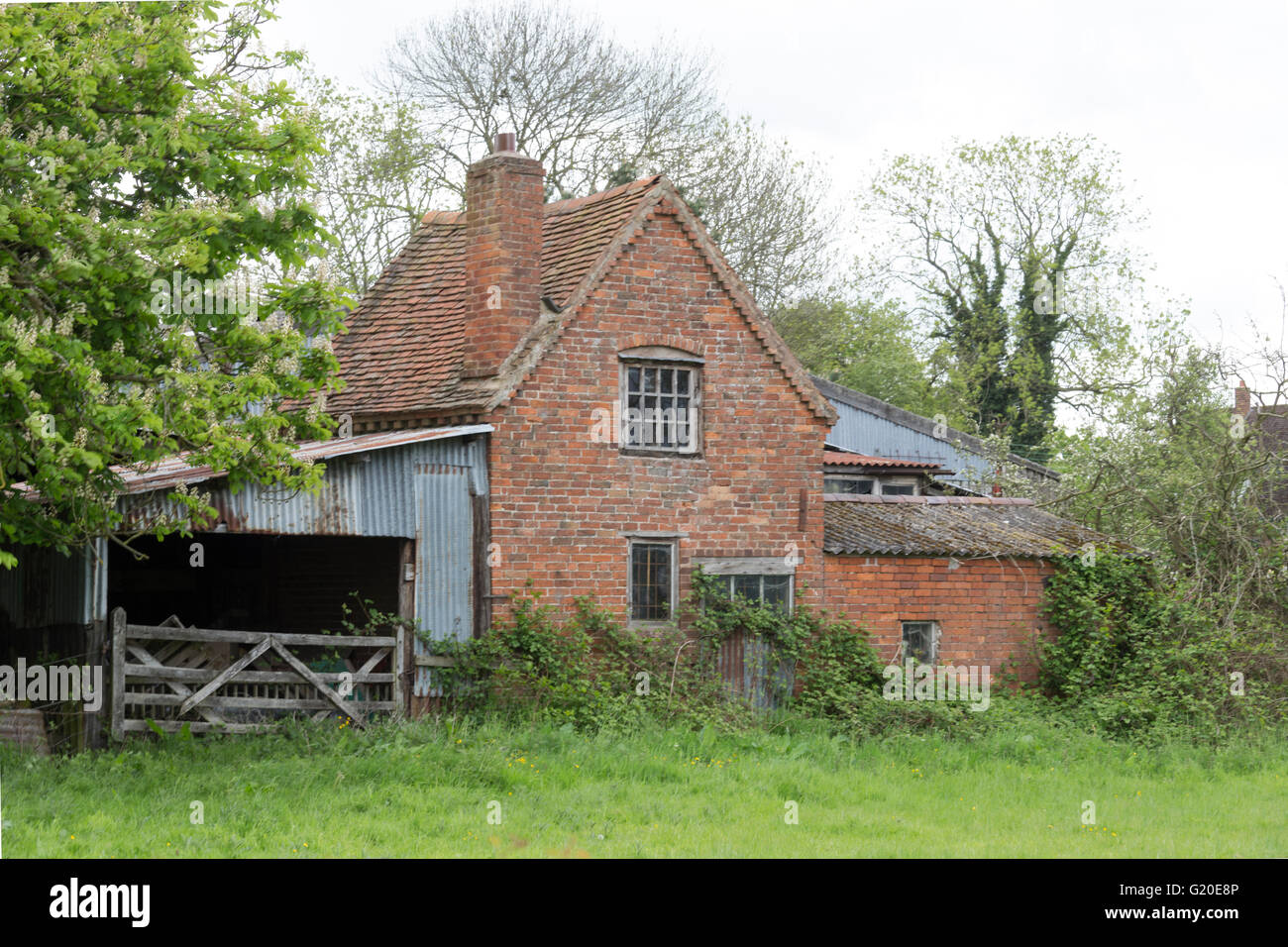 Old farm house, Warwickshire, England, UK Stock Photo
