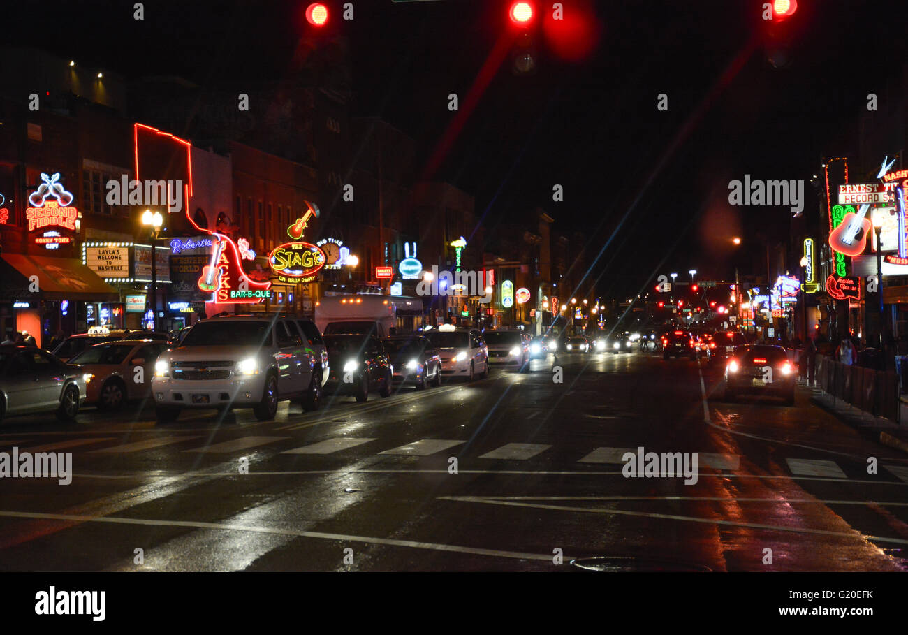Nashville night life hi-res stock photography and images - Alamy
