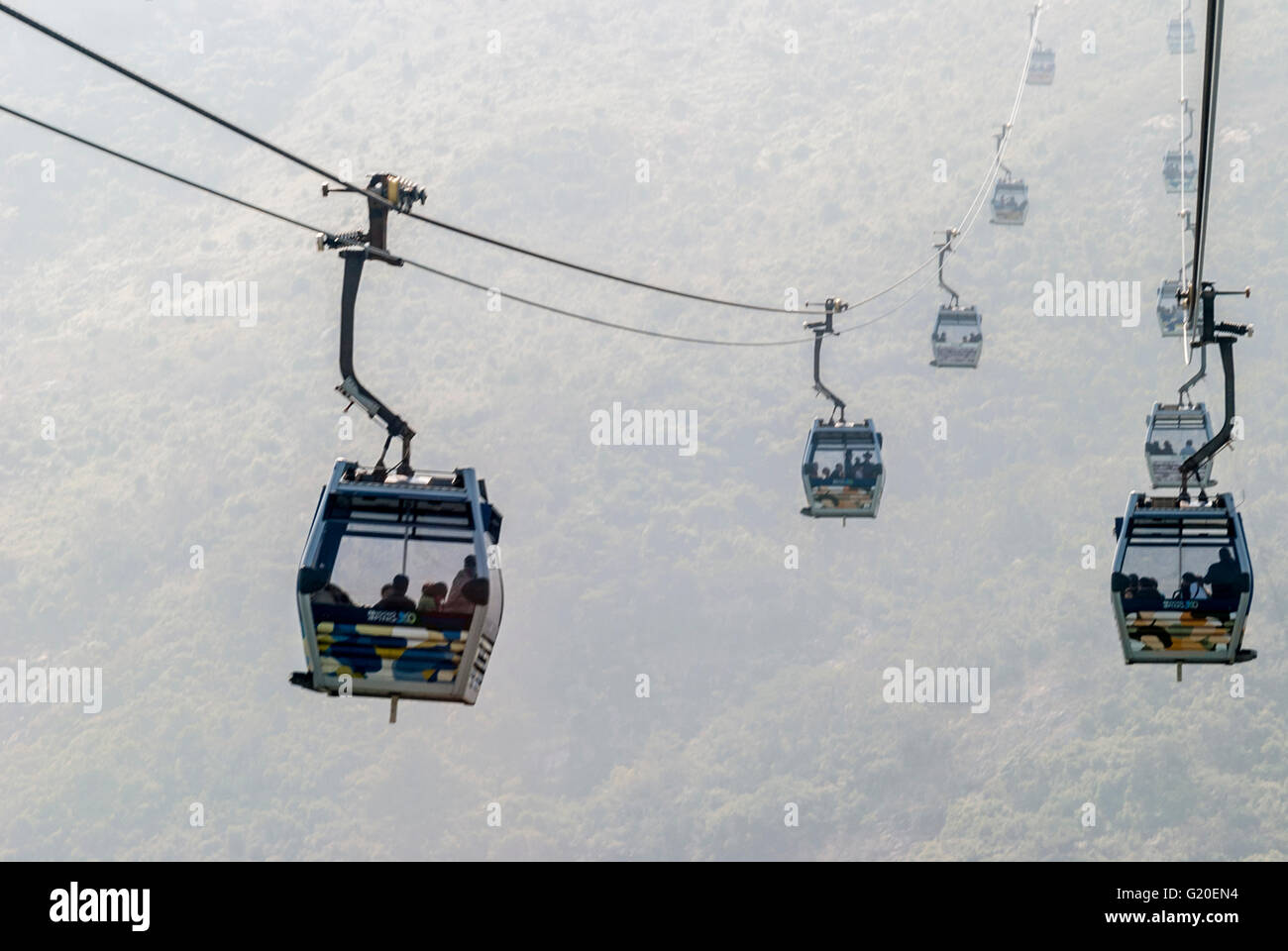 Ngong Ping 360 Cable Cars, Lantau Island, Hong Kong, China Stock Photo Alamy