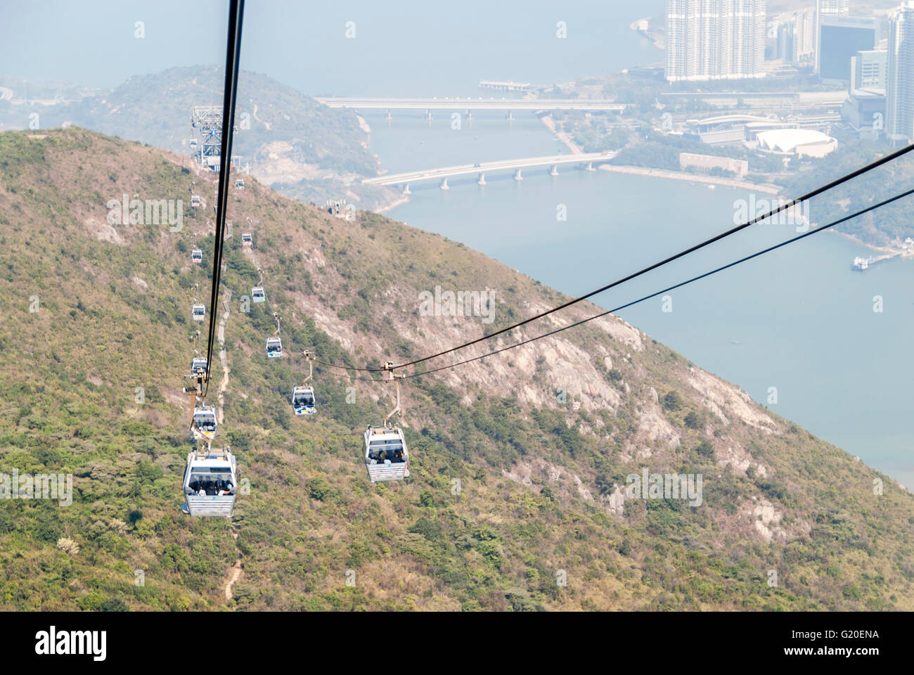 Ngong Ping 360 Cable Cars, Lantau Island, Hong Kong, China Stock Photo Alamy