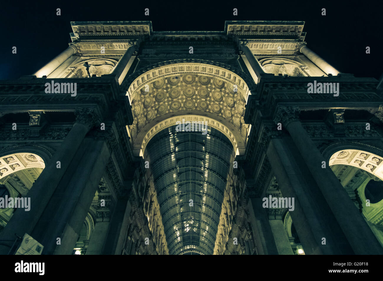 Classical Architecture by night Stock Photo