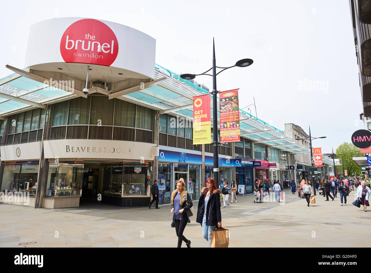 The Brunel Plaza Shopping Centre Regent Street Swindon Wiltshire UK Stock Photo