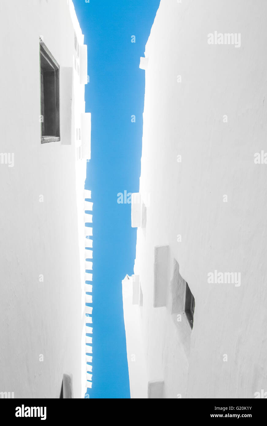 White houses and blue sky Stock Photo - Alamy
