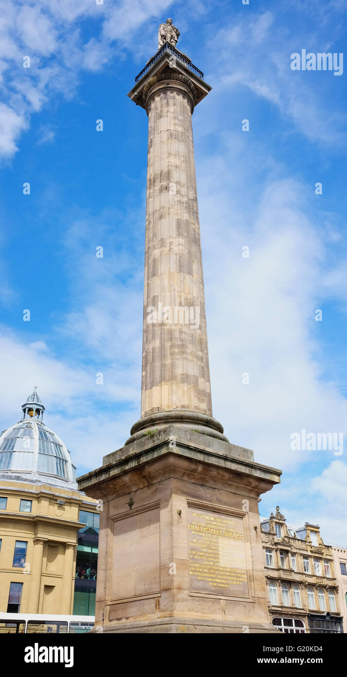 Grey's Monument, Newcastle, England. Stock Photo