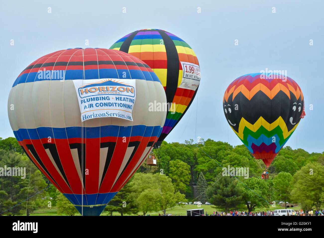 The annual hot air balloon festival during preakness in Elkridge