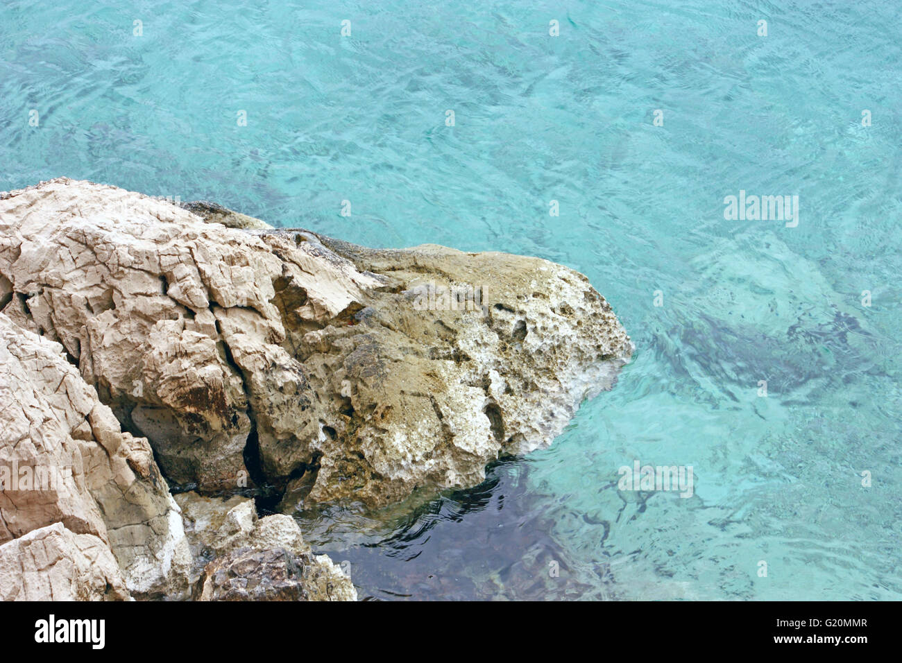 Large rocks in the sea Stock Photo - Alamy