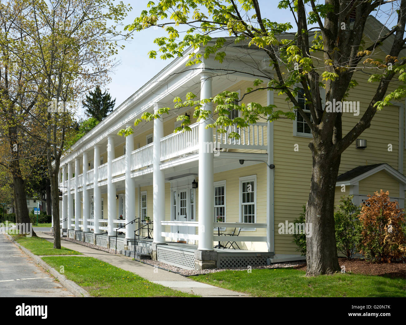 The Inn at Essex New York  Adirondack State Park Lake Champlain USA America. Stock Photo