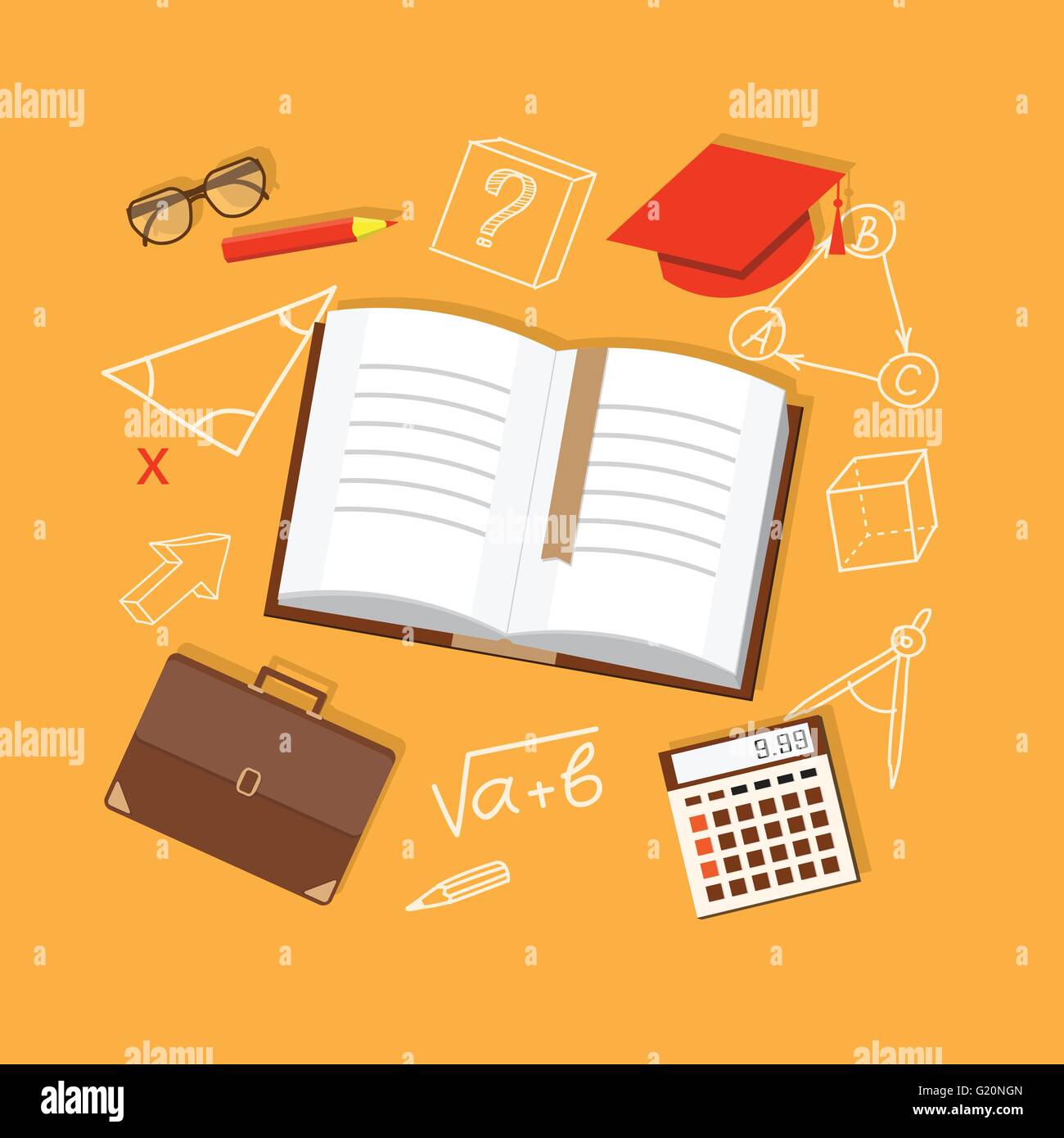 Academic symbols vectors hi-res stock photography and images - Alamy