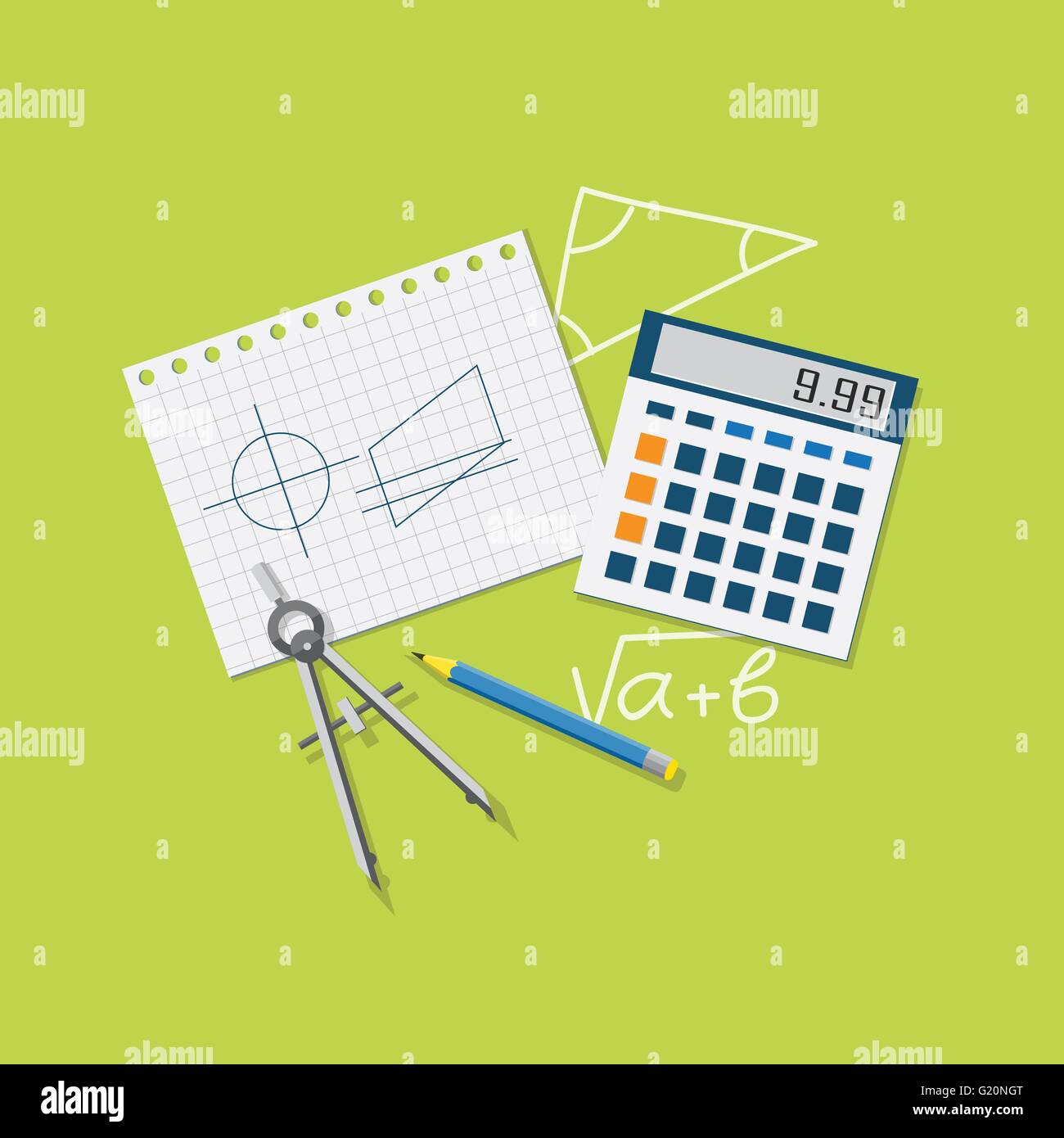 Scientific calculator Stock Vector Images - Alamy