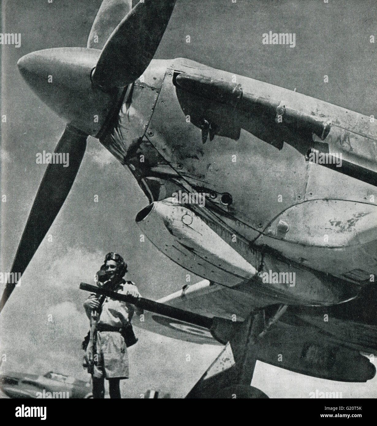 WWII, The Tank Buster, Hawker Hurricane II D Stock Photo