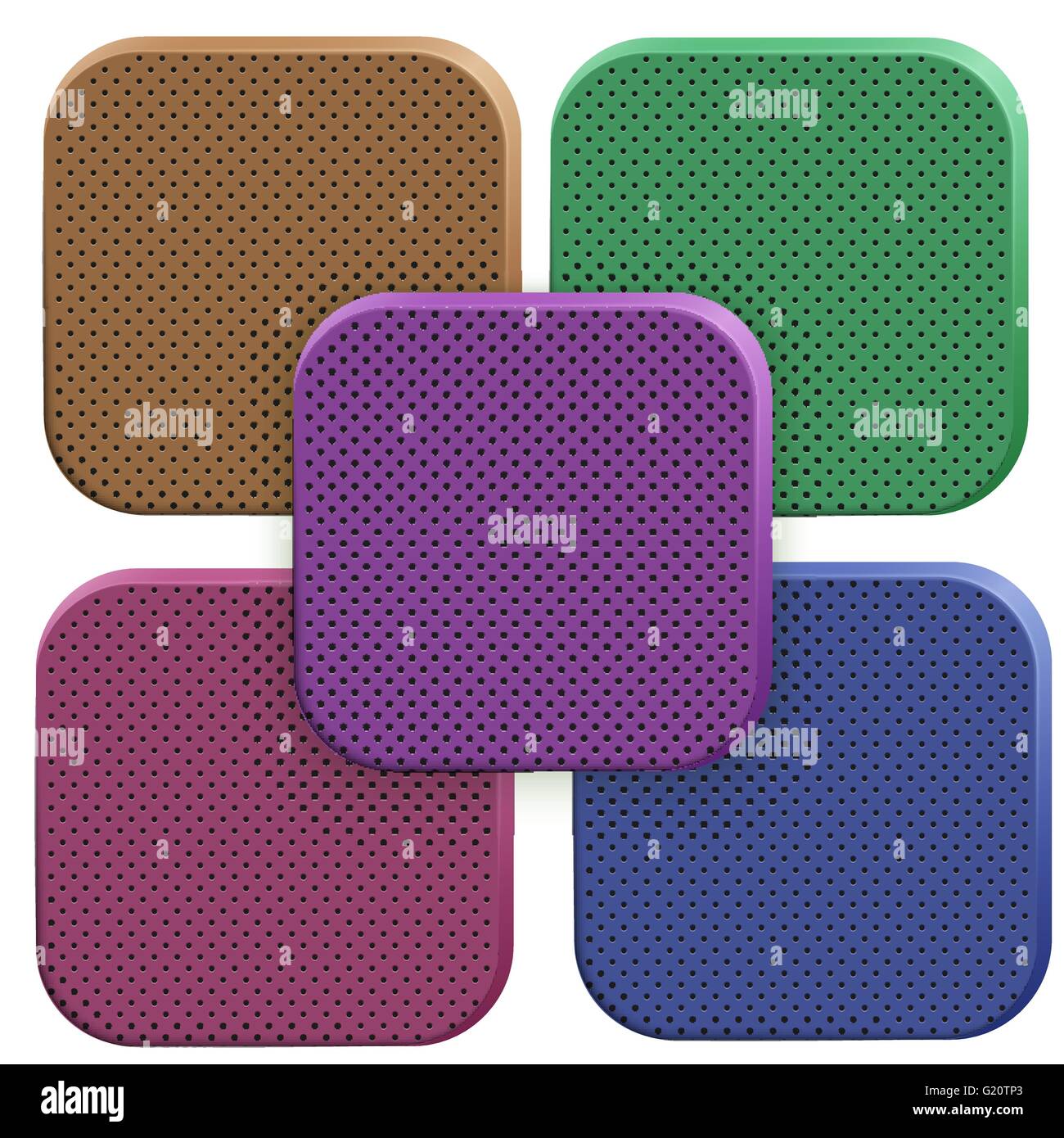 Icons of perforated porous material Stock Vector Image & Art - Alamy