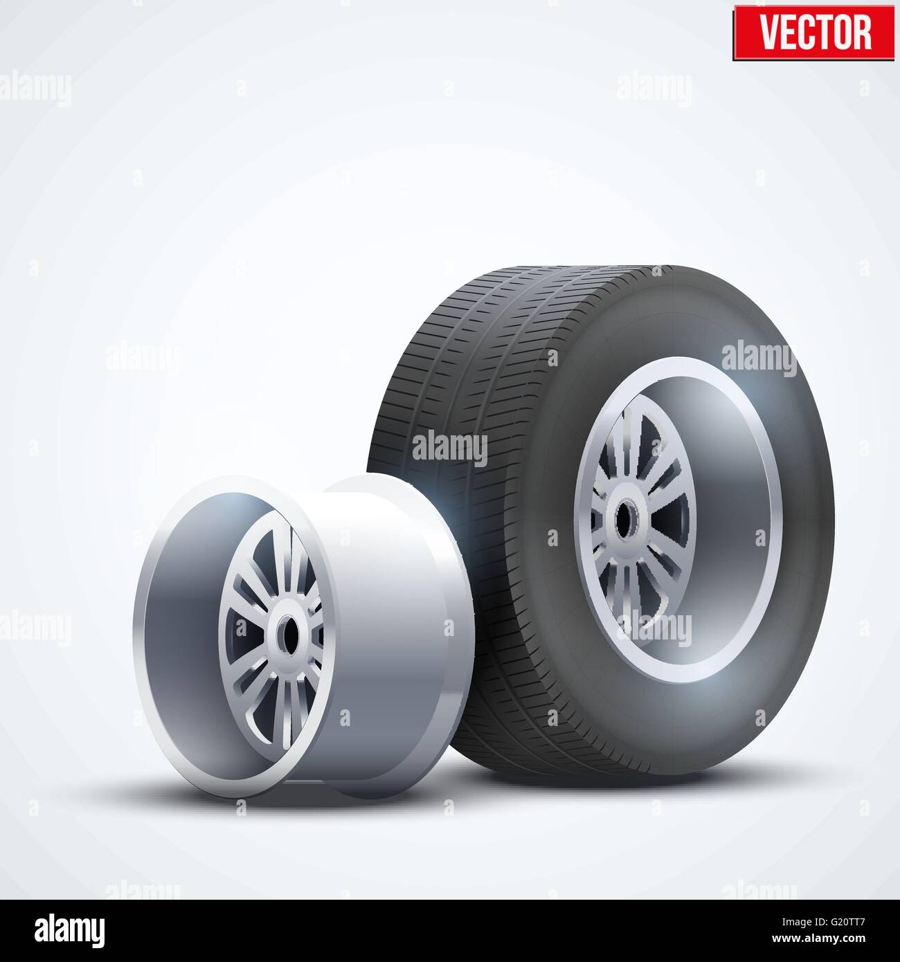 Car tires and wheel at warehouse Stock Vector Image & Art Alamy