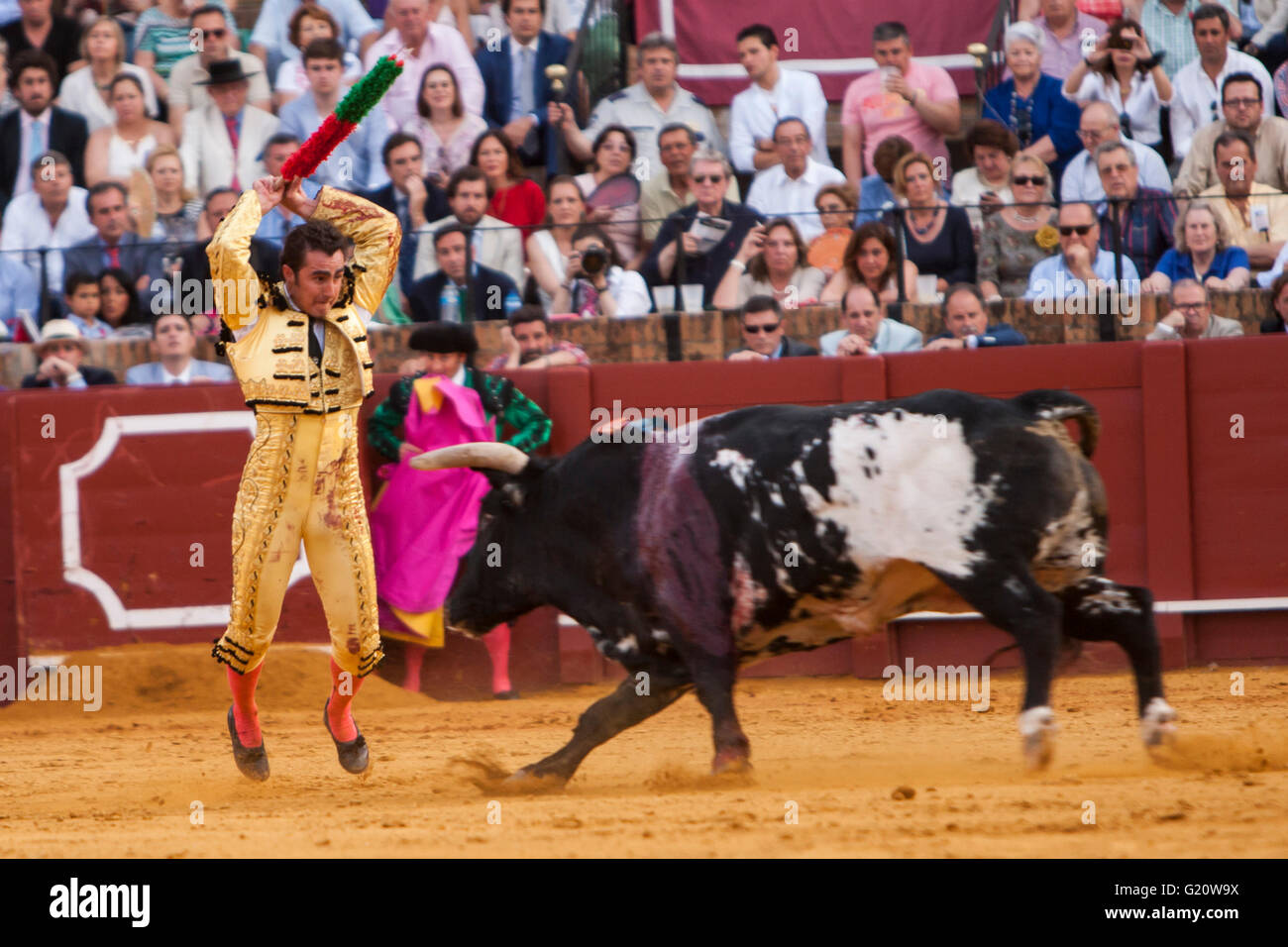 Bullfighter David Fandila "El Fandi" performs the "tercio de Stock